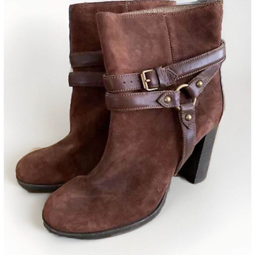 UGG Australia Dandridge Ankle Boot Mahogany‎ Women's 1019010 Heels Booties 7 - Picture 2 of 8
